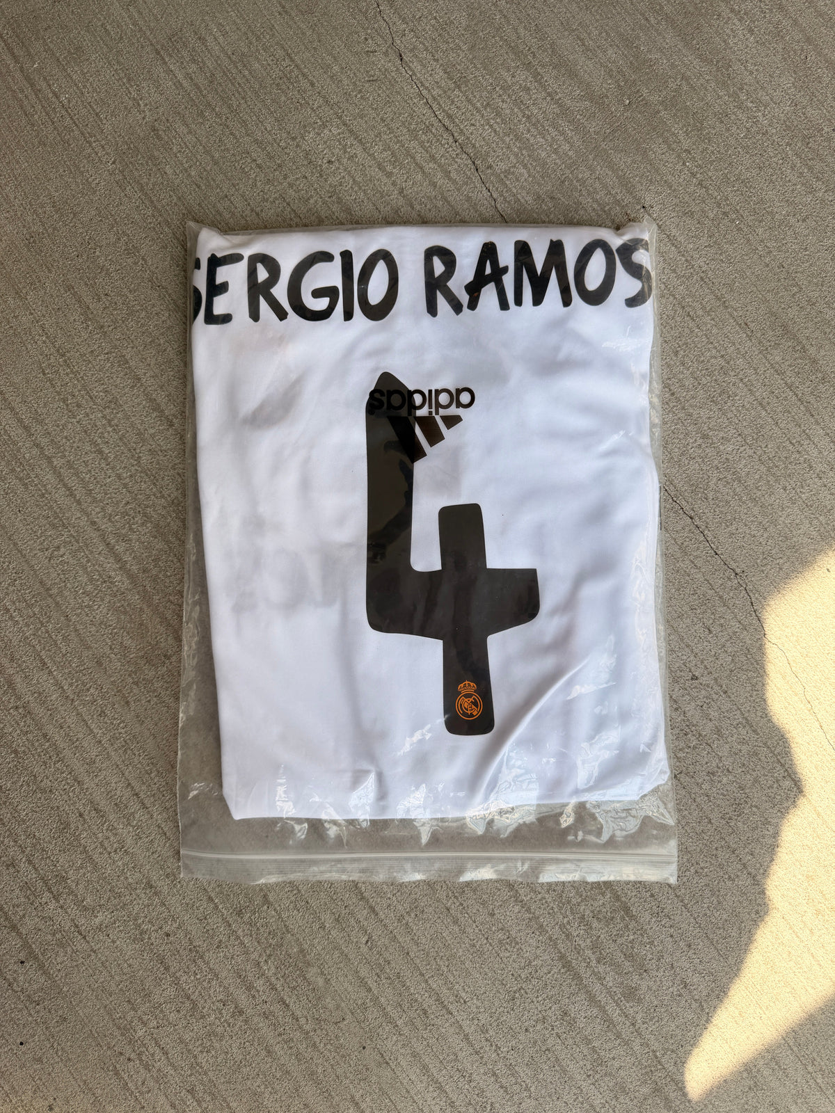 Real Madrid Sergio Ramos #4 Retro Soccer Jersey 2014 Final White Long Sleeves