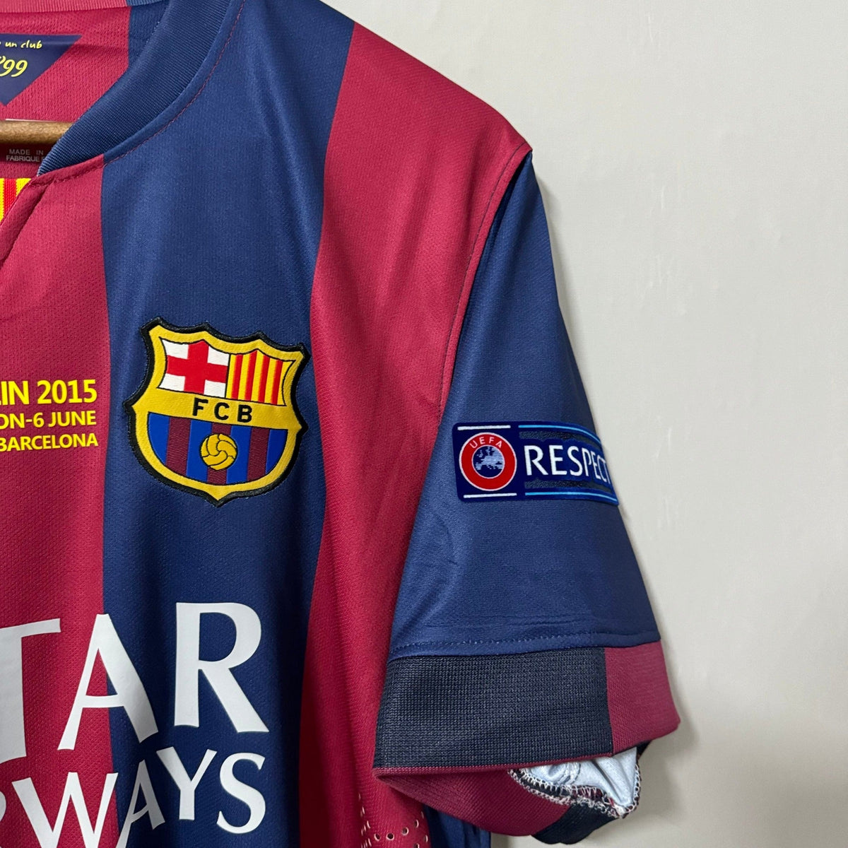 Barcelona 2014/15 Home (UCL Final) Retro Soccer Jersey