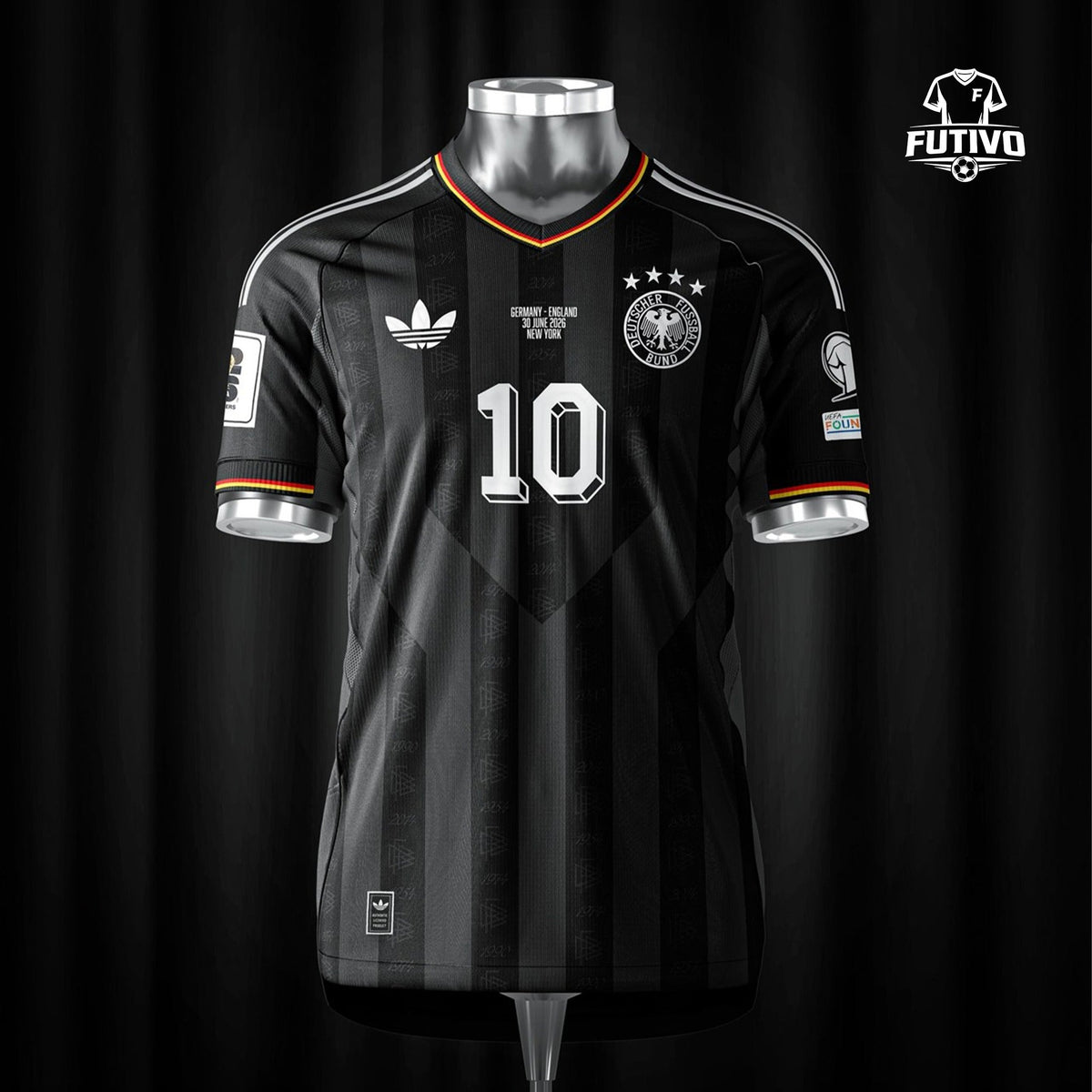 Germany 2026 World Cup Away (Third Kit) Black Soccer Jersey