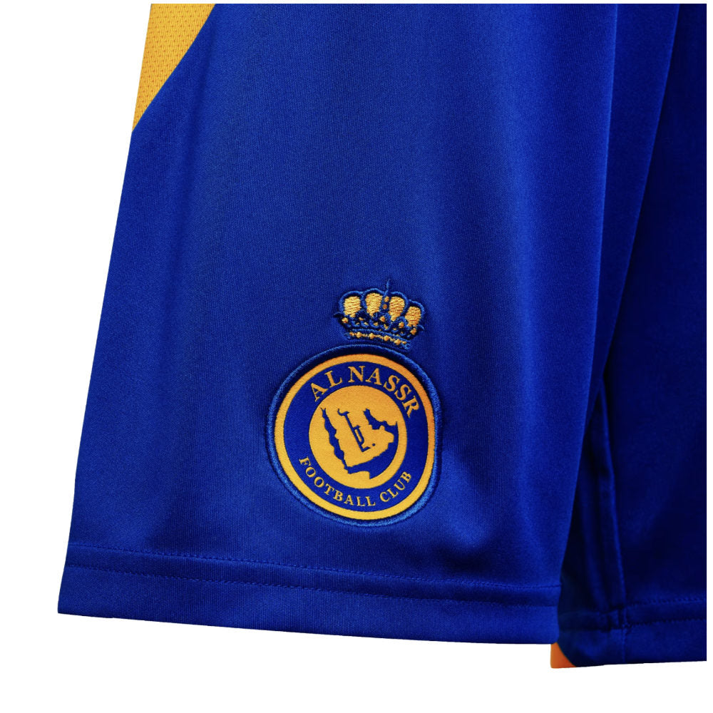 2024-2025 Al Nassr Home Shorts (Blue) - Kids