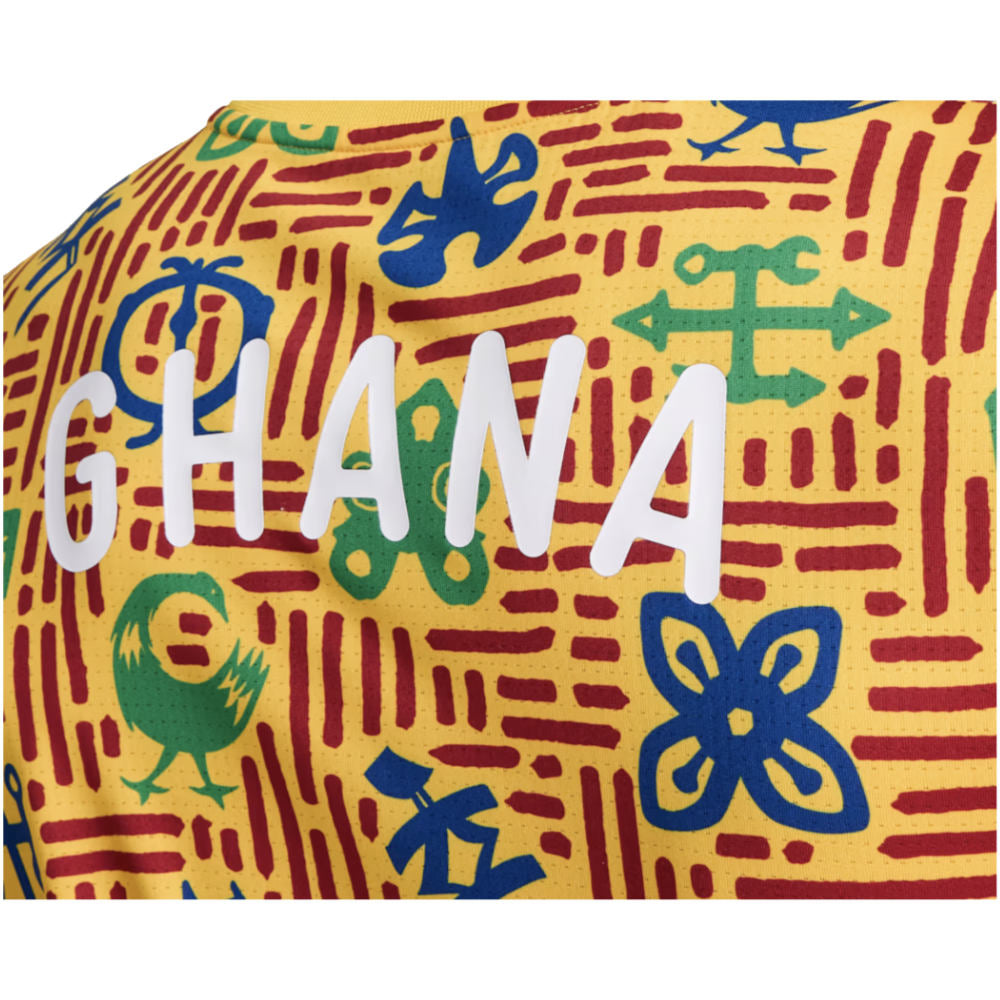 2024-2025 Ghana Pre-Match SS Jersey (Yellow)