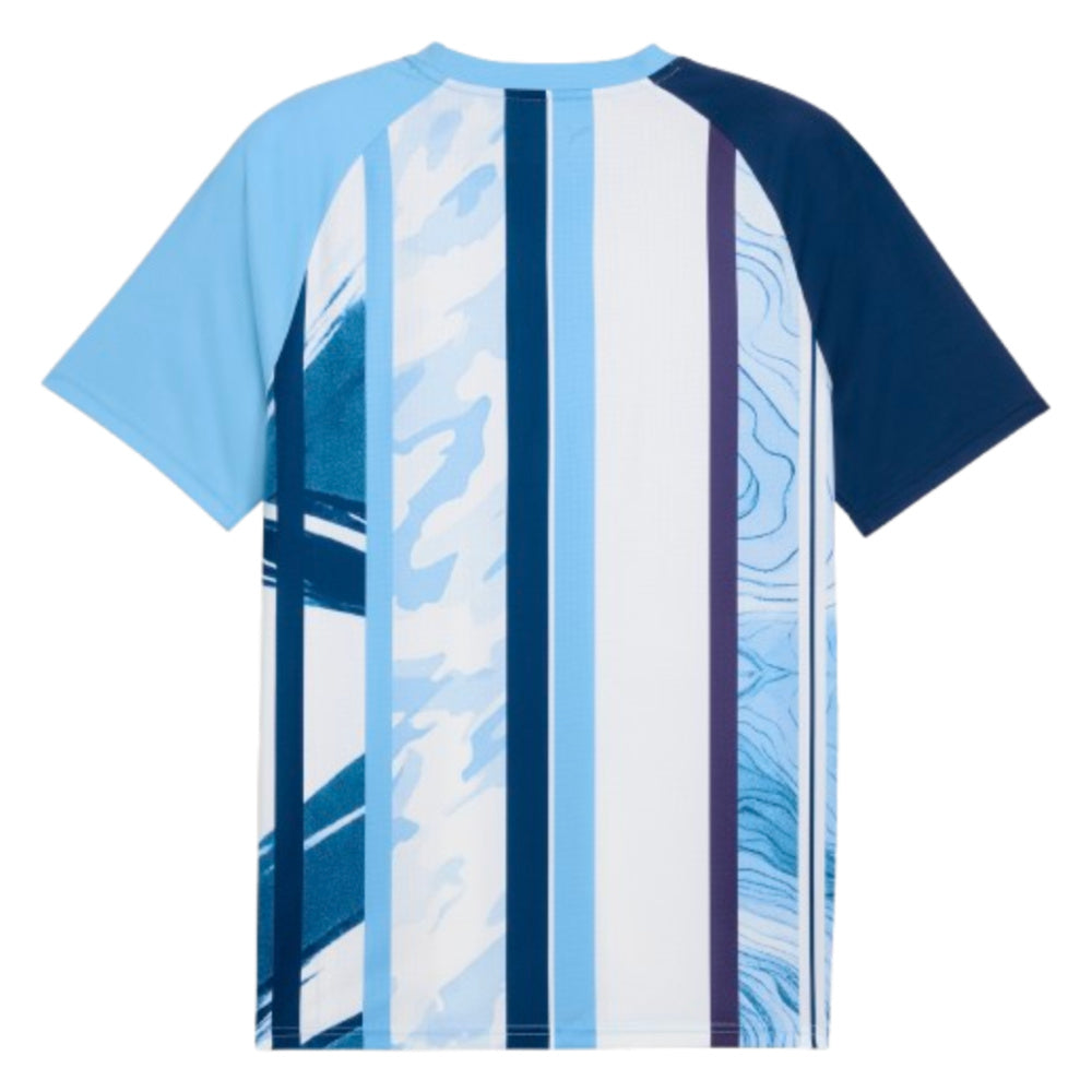 2026-2027 Man City Warm Up Jersey (White/Blazing Blue)