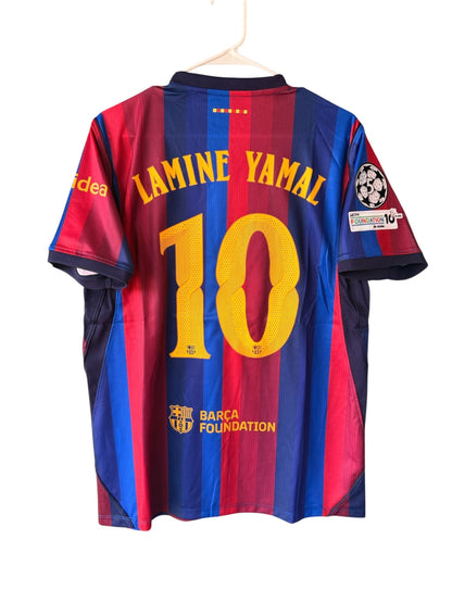 Barcelona Lamine Yamal #10 2026/27 Home Red Blue Soccer Jersey Men