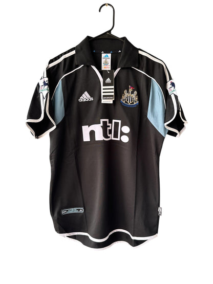 Newcastle Alan Shearer #9 Away Black Retro Soccer Jersey Men