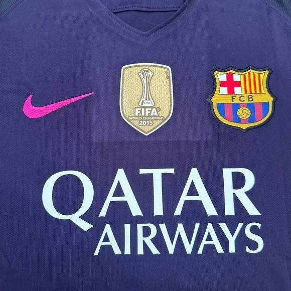 Barcelona Messi #10 2016/17 Away Purple Soccer Jersey Men Size