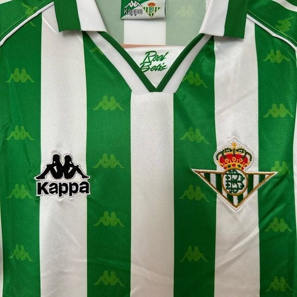 Real Betis Joaquin #27 Retro Soccer Jersey Home Green 95/97 Men size Shirt