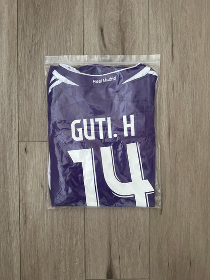 Real Madrid 2006 Away Retro Soccer Jersey – Guti #14 – Purple – Men’s