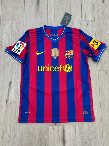 Barcelona Messi #10 2009/10 Home Soccer Jersey Men Size