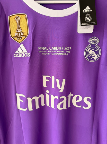 Real Madrid 2017 UCL Final Retro Soccer Jersey – Cristiano Ronaldo #7 – Purple – Men’s