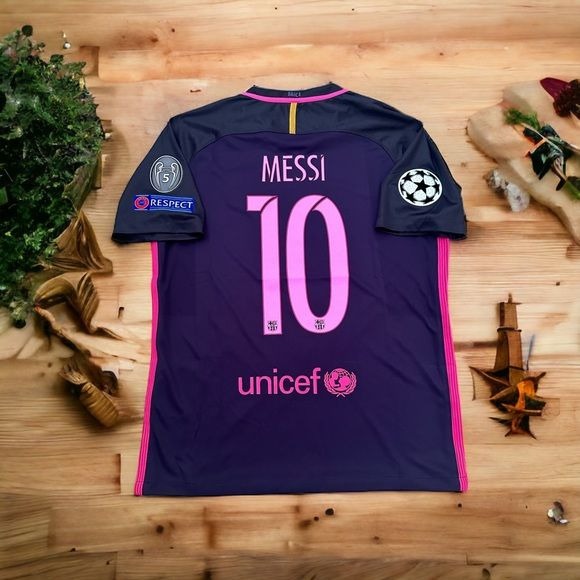 Barcelona Messi #10 2016/17 Away Purple Soccer Jersey Men Size