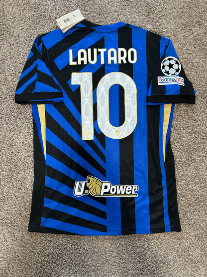 Inter Milan Lautaro Martinez #10 2024/25 Home Blue Soccer Jersey Men