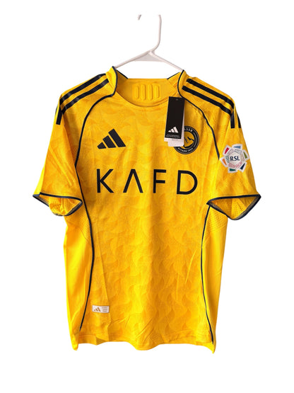 Al Nassr Cristiano Ronaldo #7 Player Version Jersey 2025/26 Home Yellow Men
