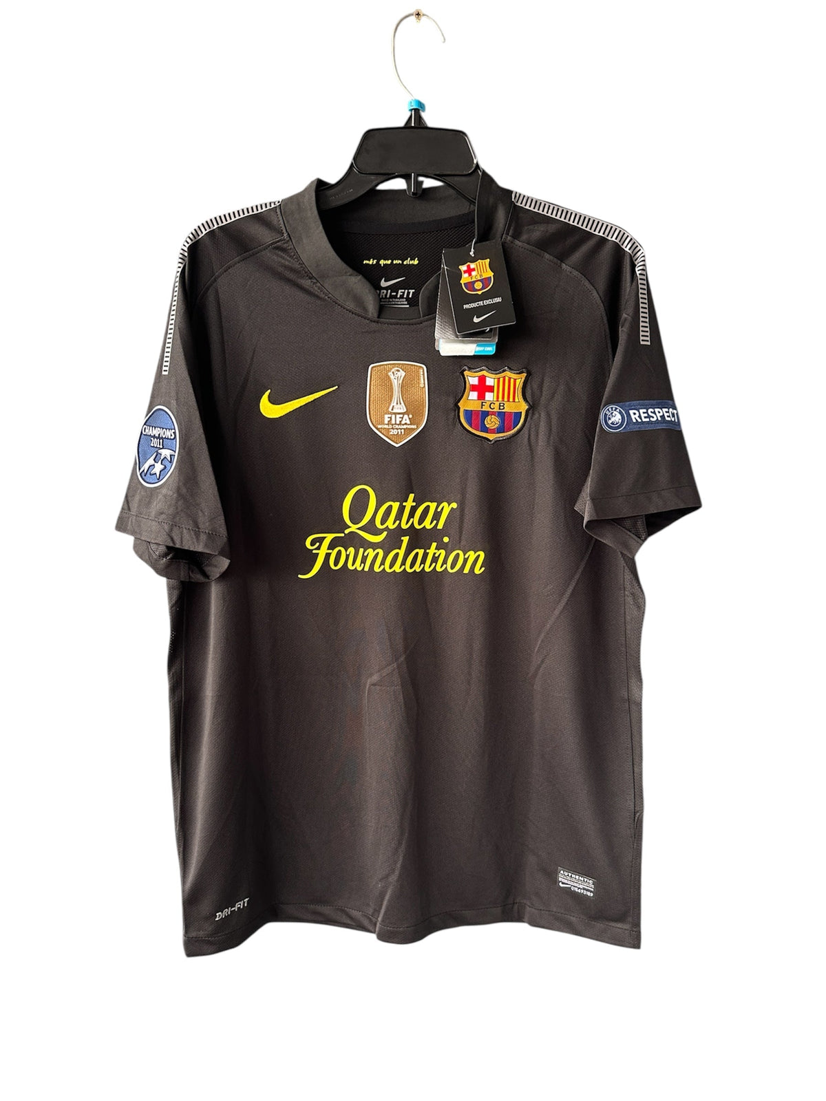 Barcelona Retro Jersey 2011/12 Away Black UCL – Lionel Messi #10 – Men’s