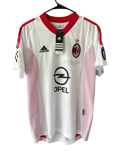Milan Shevchenko #7 2003 Final Away White Soccer Jersey Men Size