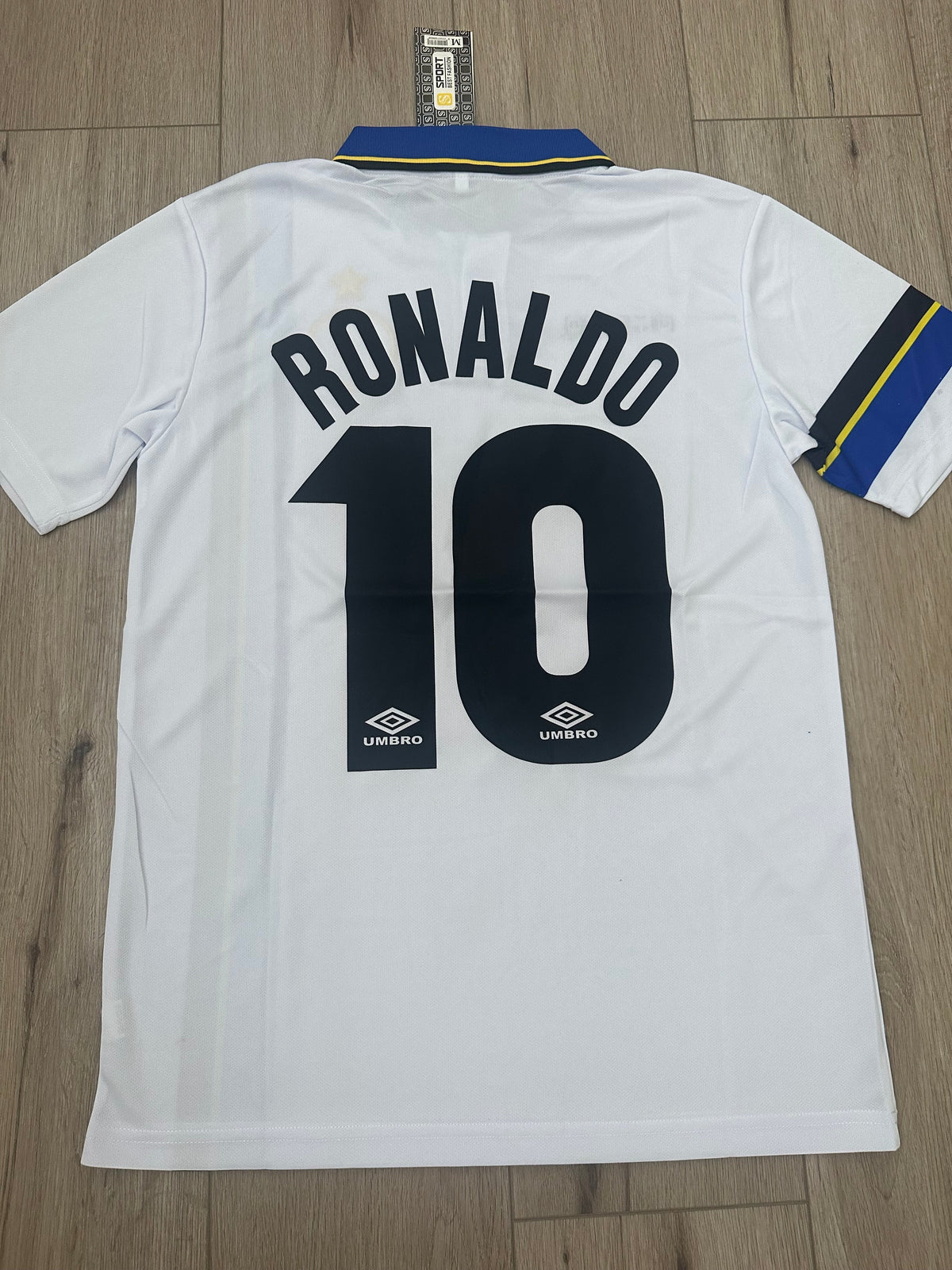 Inter Milan Ronaldo Nazario #10 1998 Away White Retro Soccer Jersey Men Size