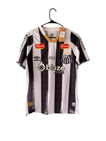 Santos Neymar Jr #11 2024/25 Black Away Soccer Jersey Men