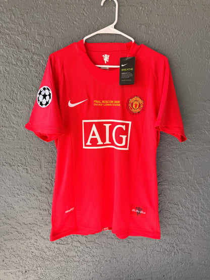 Manchester United Wayne Rooney #10 Retro Soccer Jersey Red Home UCL Final Men