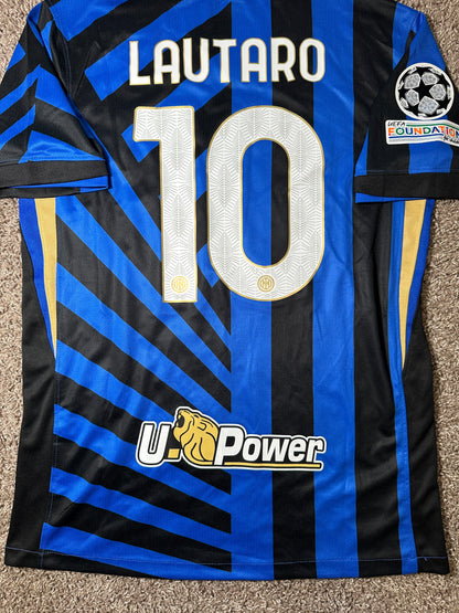 Inter Milan Lautaro Martinez #10 2024/25 Home Blue Soccer Jersey Men