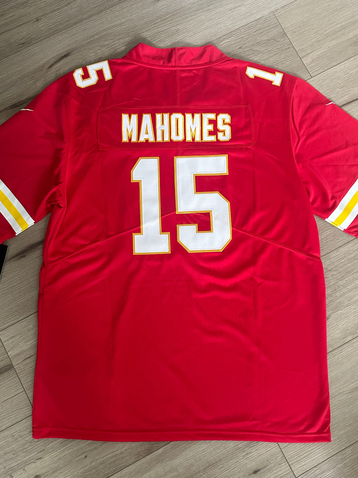 Kansas City Patrick Mahomes #15 Red American Football Jersey Plus Size Men