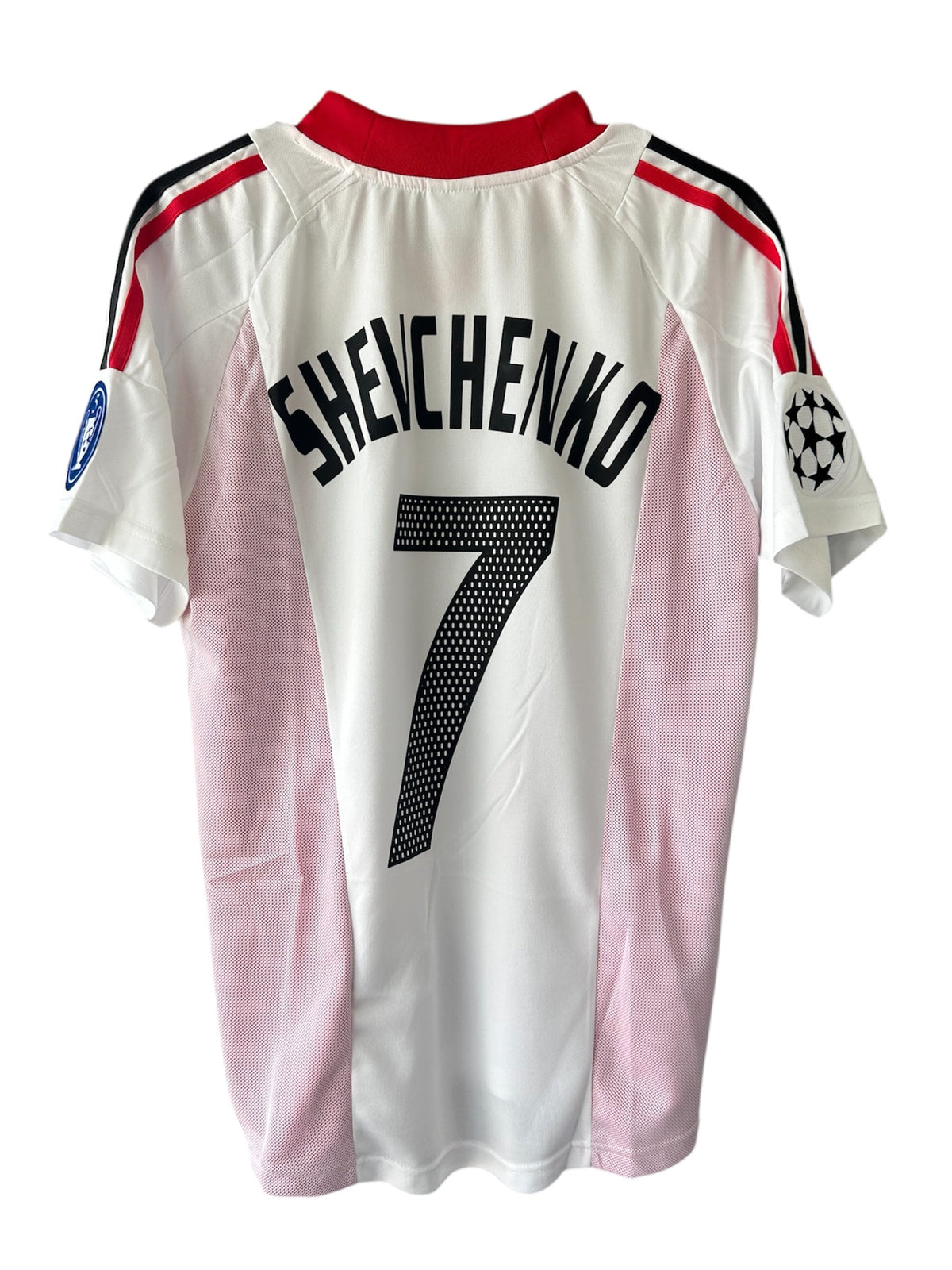 Milan Shevchenko #7 2003 Final Away White Soccer Jersey Men Size