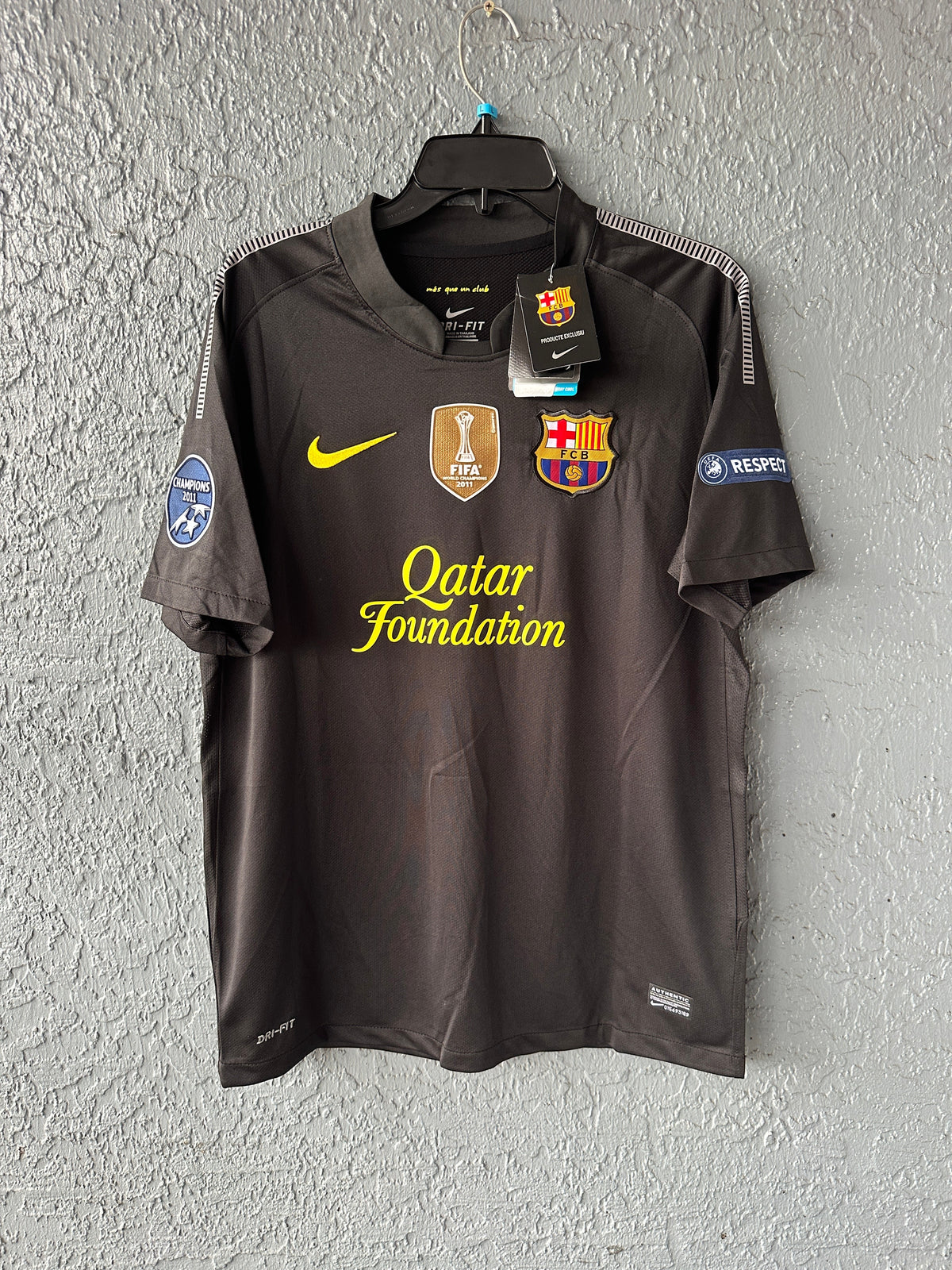 Barcelona Retro Jersey 2011/12 Away Black UCL – Lionel Messi #10 – Men’s