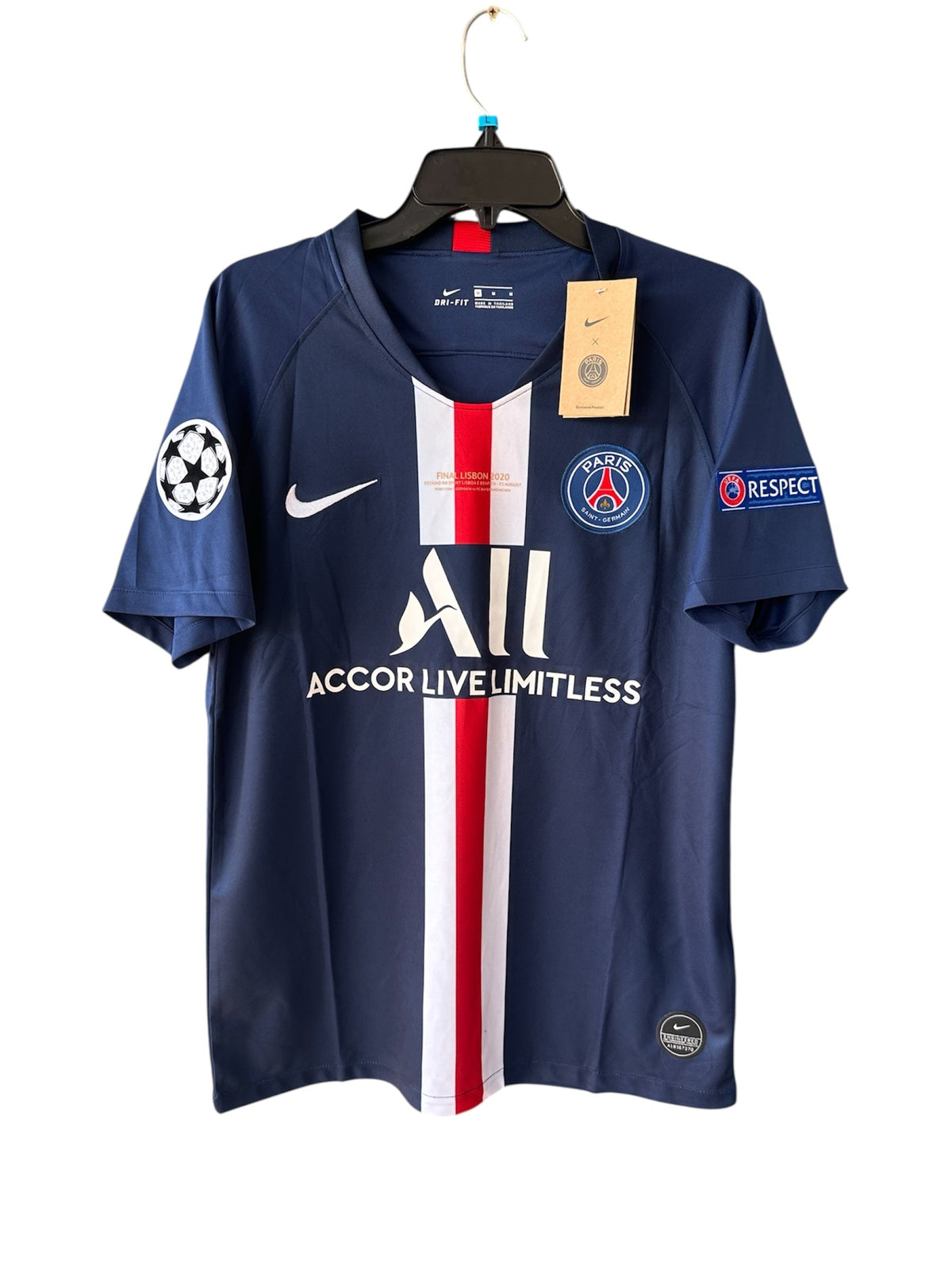 PSG Neymar #10 Final 2020 Home Blue Soccer Jersey Men Size