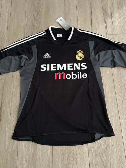 Real Madrid Luis Figo #10 2004/05 Black Away Retro Soccer Jersey Men