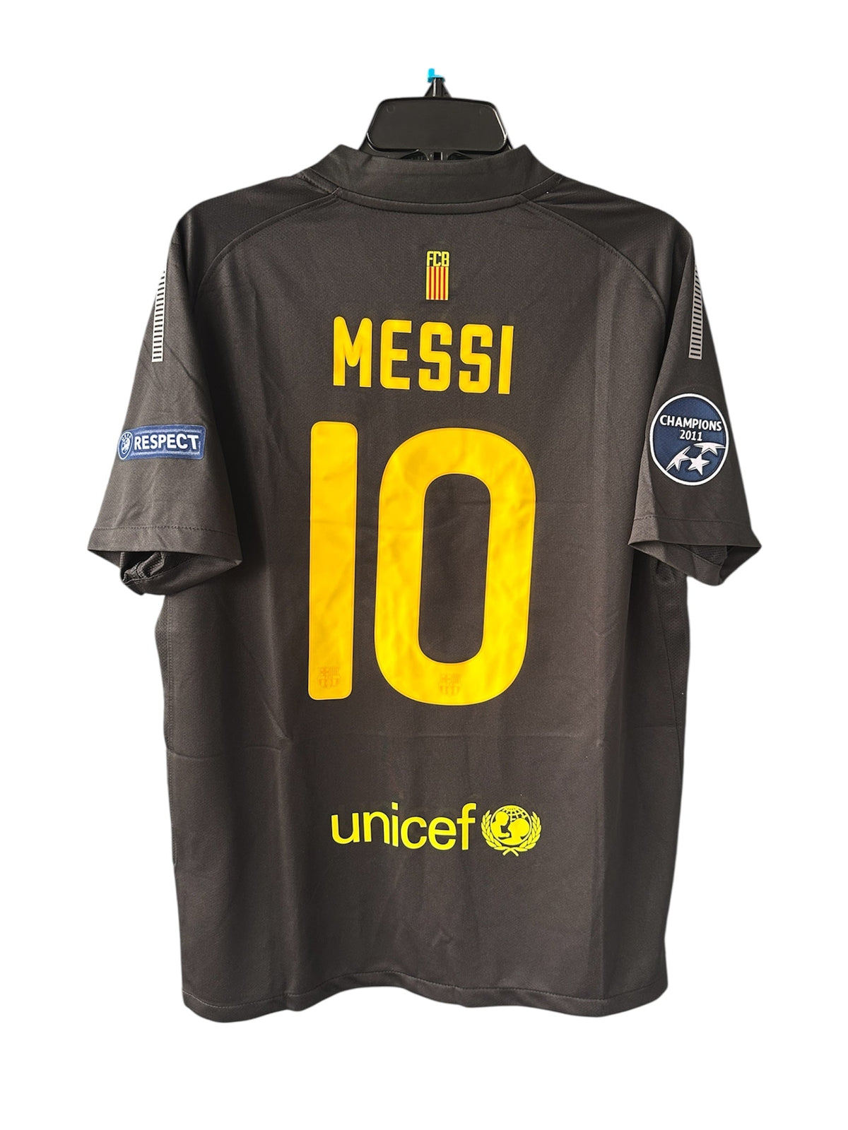 Barcelona Retro Jersey 2011/12 Away Black UCL – Lionel Messi #10 – Men’s