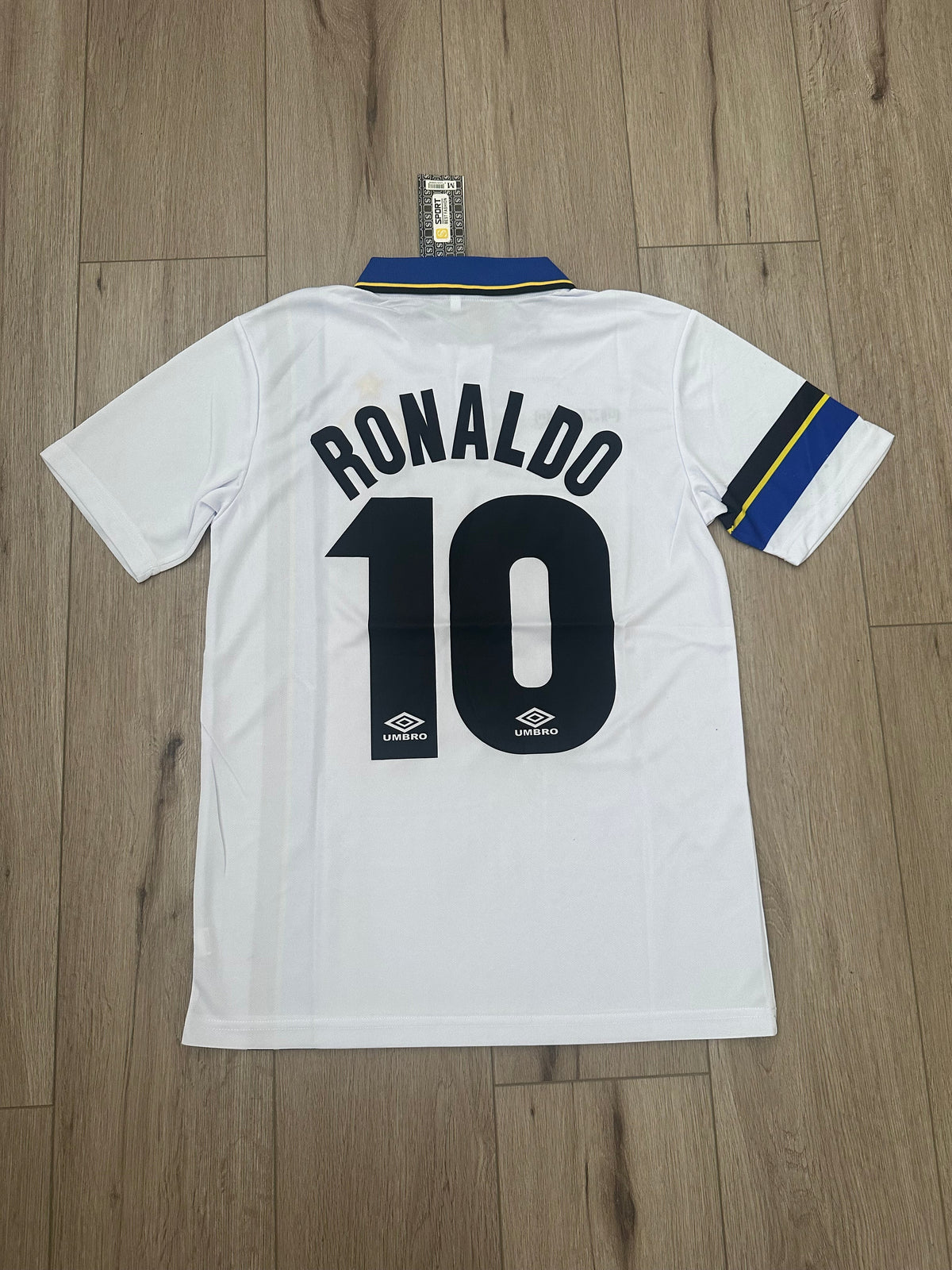 Inter Milan Ronaldo Nazario #10 1998 Away White Retro Soccer Jersey Men Size
