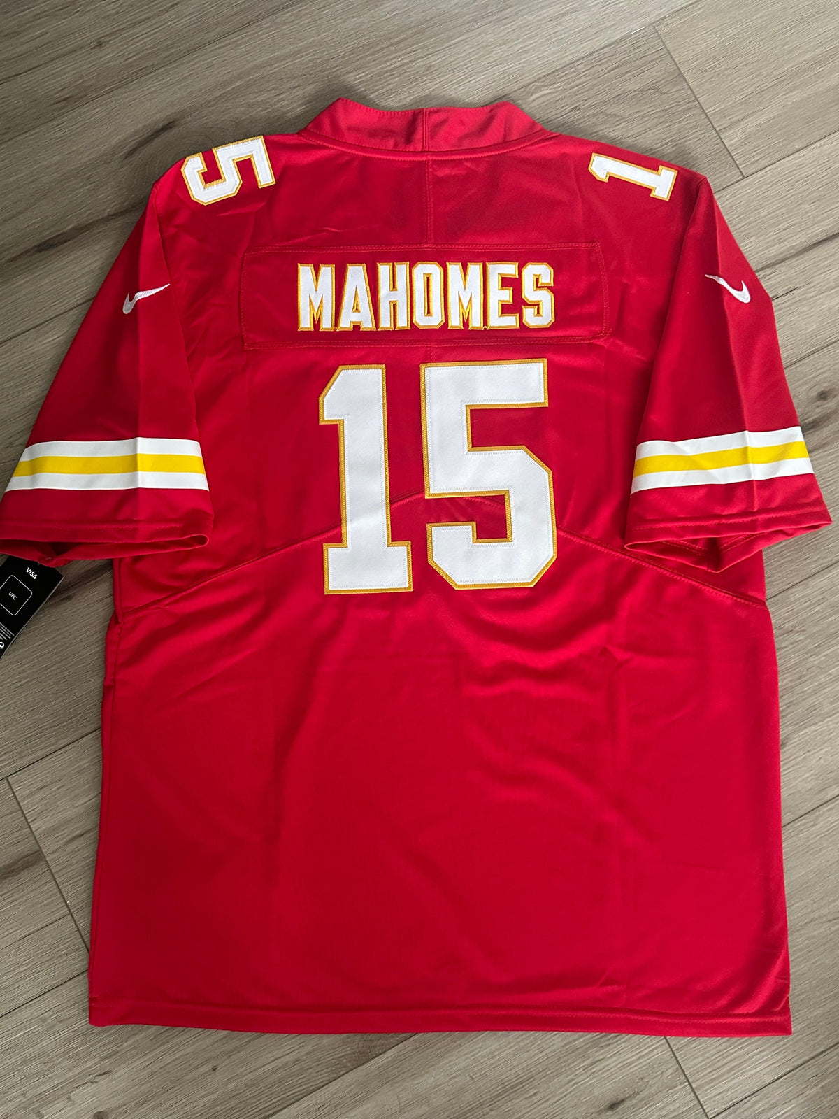 Kansas City Patrick Mahomes #15 Red American Football Jersey Plus Size Men