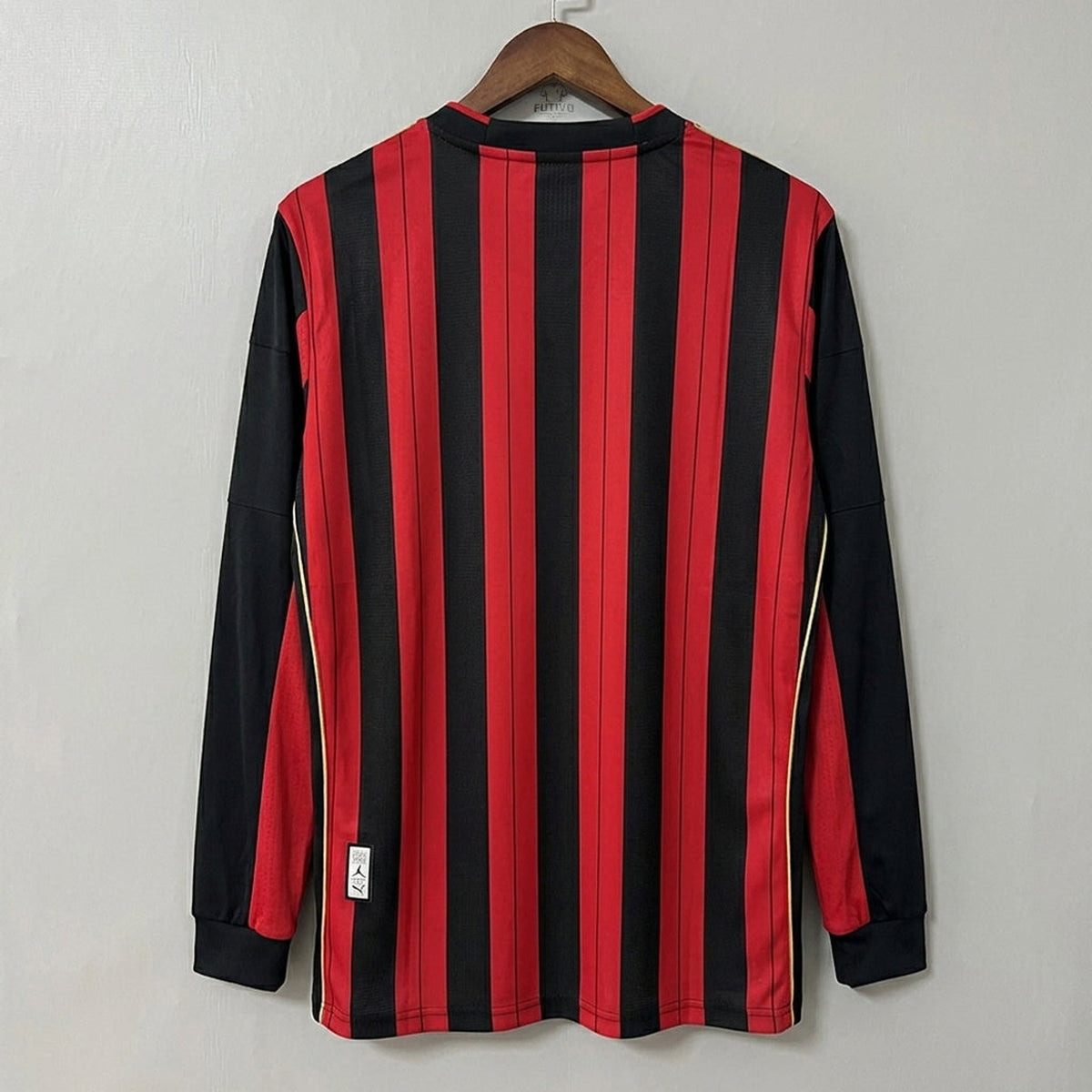 AC Milan 2013/14 Home Long-Sleeve Retro Soccer Jersey