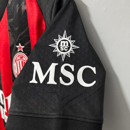 AC Milan 2025/26 Home Soccer Jersey – Player Edition
