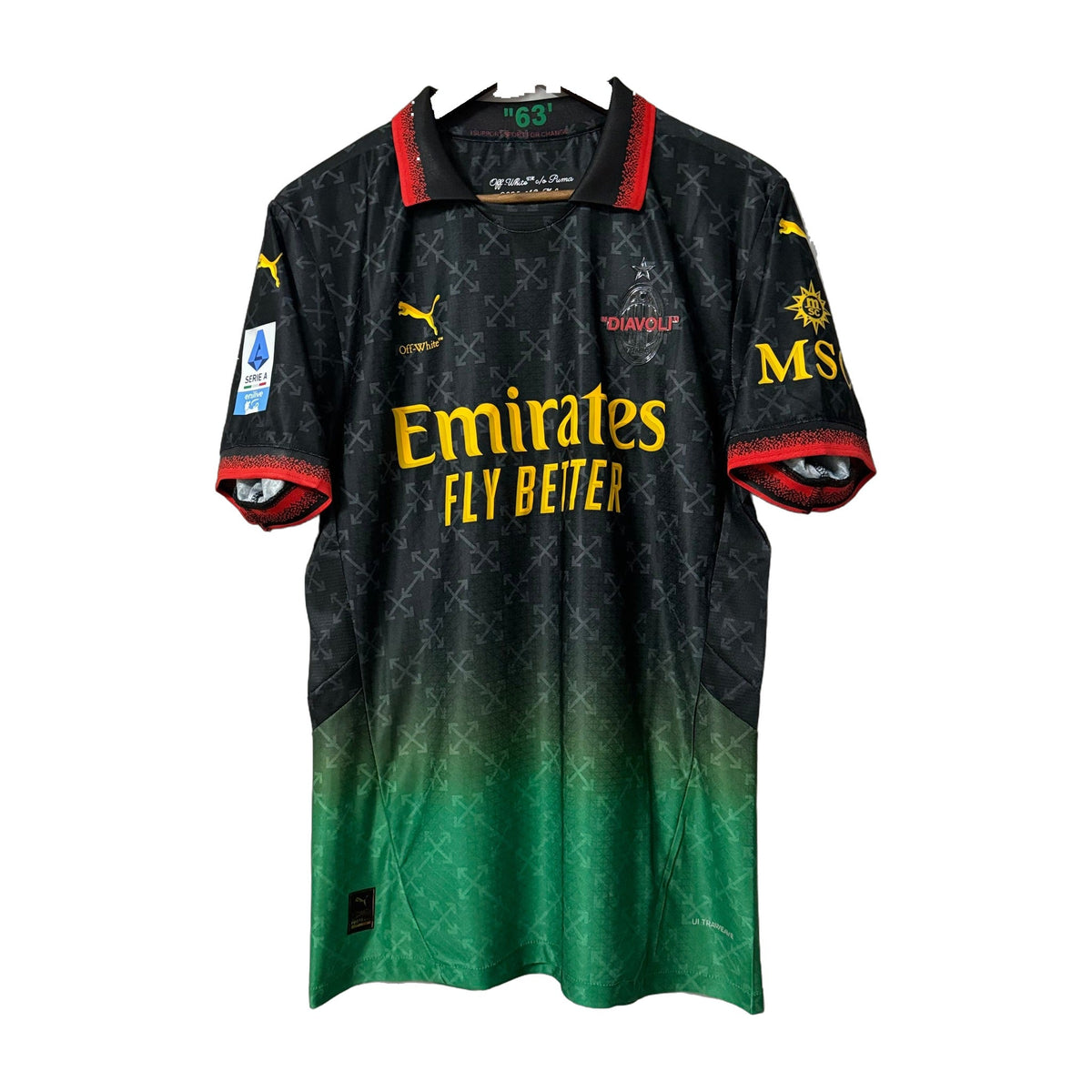 AC Milan 2025 x Off-White Soccer Jersey – Player Edition