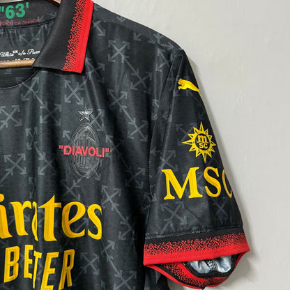 AC Milan 2025 x Off-White Soccer Jersey – Player Edition