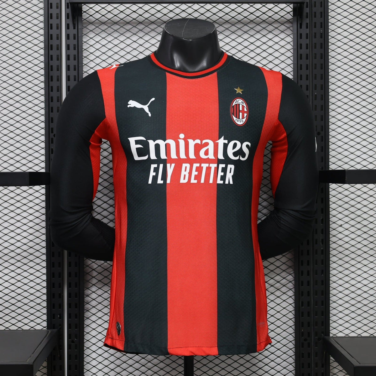 AC Milan 2026/27 Home Long-Sleeve Soccer Jersey – Player Edition