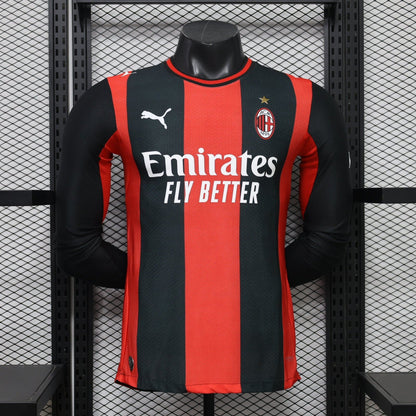 AC Milan 2026/27 Home Long-Sleeve Soccer Jersey – Player Edition