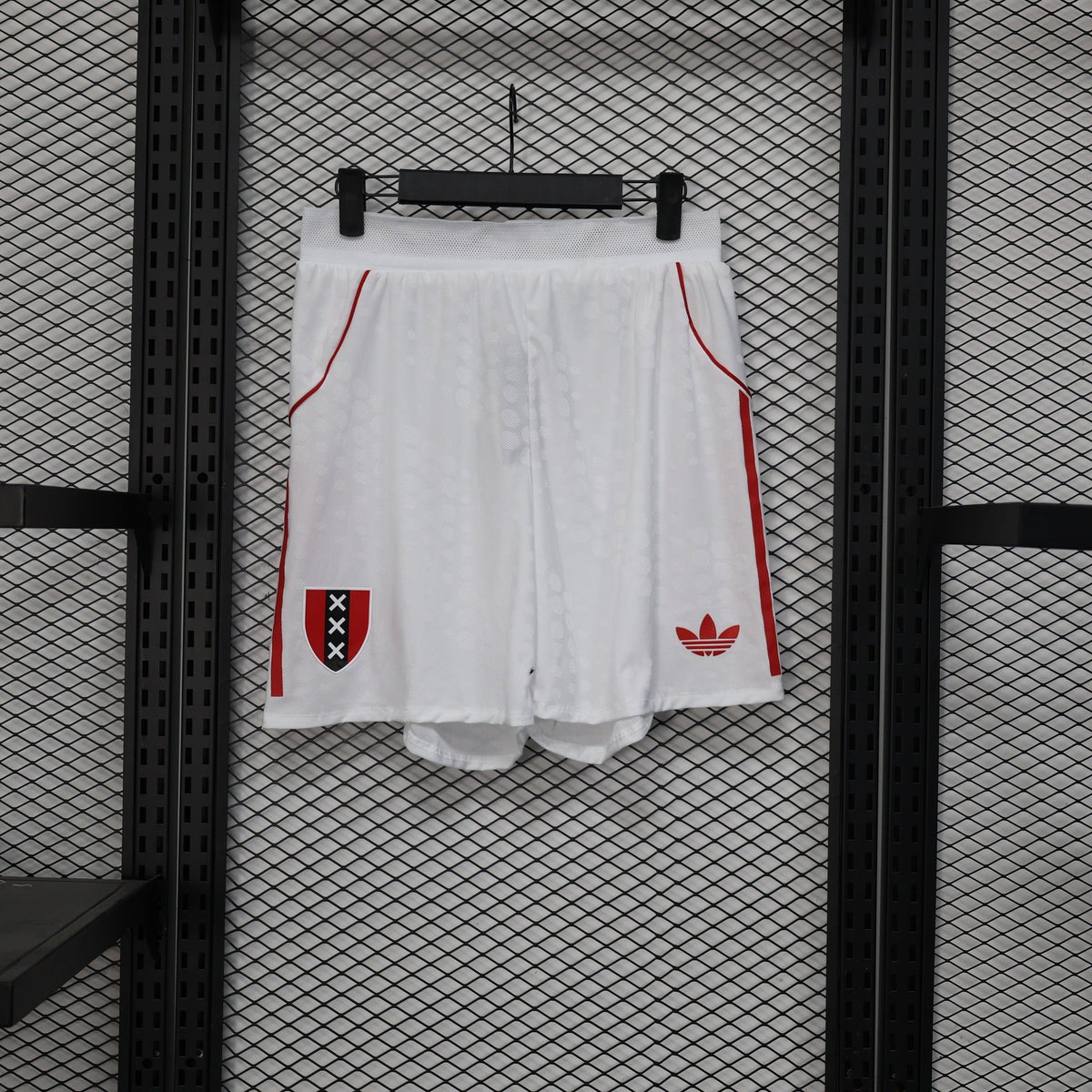 Ajax Amsterdam 2025/26 White Soccer Shorts – Player Edition