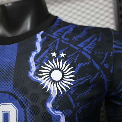 Argentina #10 Maradona Tribute Away Soccer Jersey – Player Edition