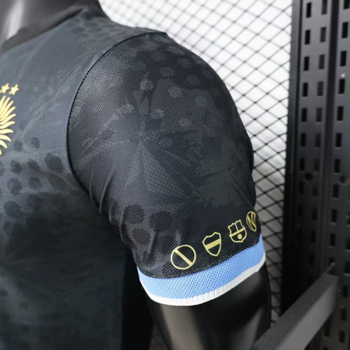 Argentina #10 Maradona Tribute Black Soccer Jersey – Player Edition
