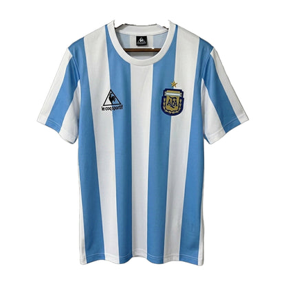 Argentina 1986 World Cup Home Retro Soccer Jersey