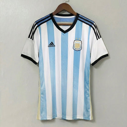 Argentina 2014 World Cup Home Retro Soccer Jersey – Player Edition