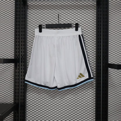 Argentina 2026/27 Home White Soccer Shorts – Player Edition