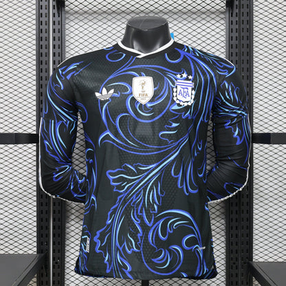 Argentina 2026 World Cup Away Long-Sleeve Soccer Jersey – Player Edition