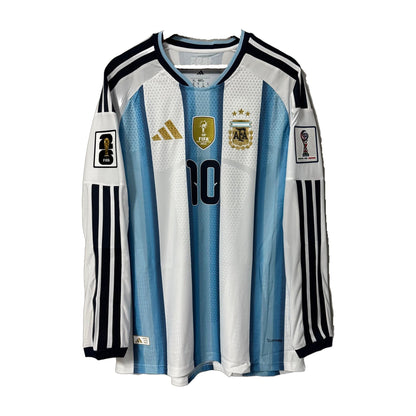 Argentina 2026 World Cup Home Long-Sleeve Soccer Jersey – Player Edition