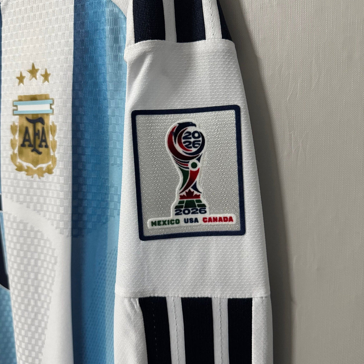 Argentina 2026 World Cup Home Long-Sleeve Soccer Jersey – Player Edition