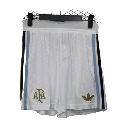 Argentina 50th Anniversary 2024/25 White Soccer Shorts – Player Edition