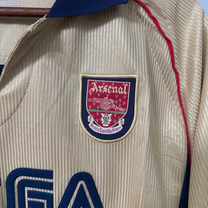Arsenal 2001/02 Away Long-Sleeve Retro Soccer Jersey