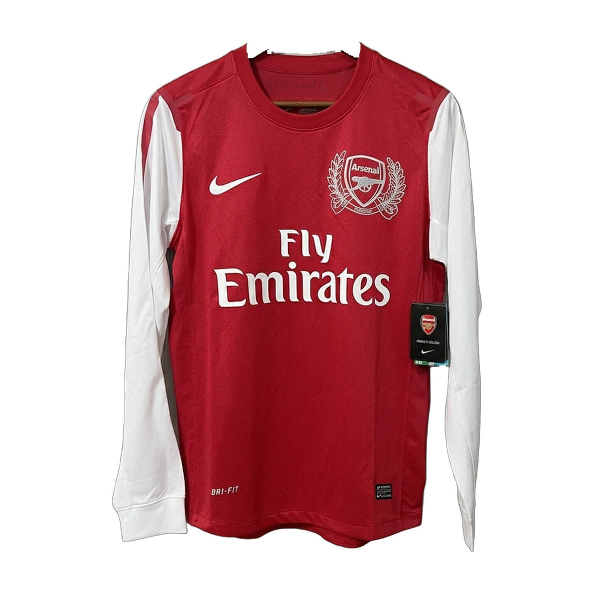 Arsenal 2011/12 Home Retro Long-Sleeve Soccer Jersey – Player Edition