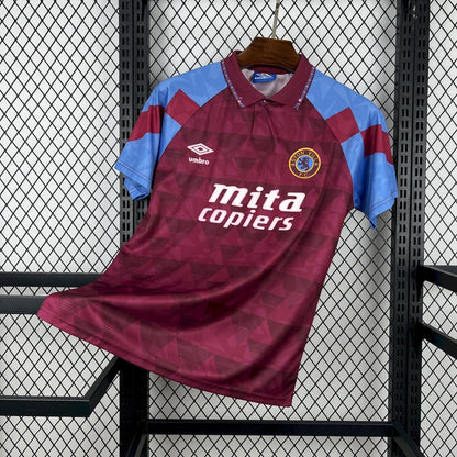 Aston Villa 1990/92 Home Retro Soccer Jersey
