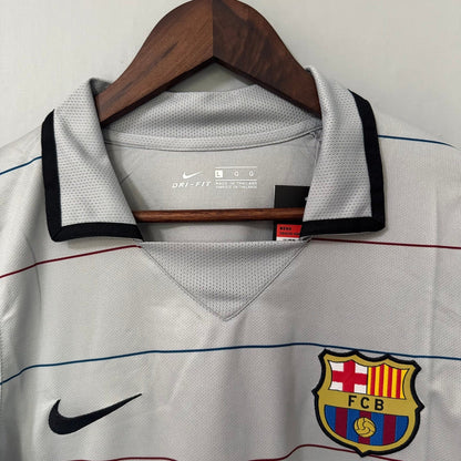 Barcelona 2003/04 Away Long-Sleeve Retro Soccer Jersey
